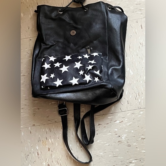 black and white star bookbag - Picture 2 of 4